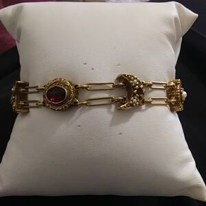 Goldette signed bracelet